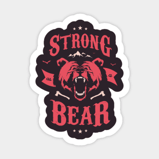 STRONG AS A BEAR Sticker